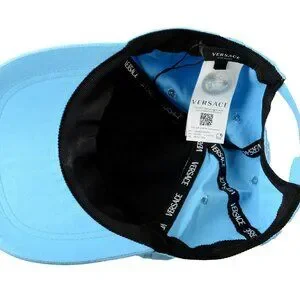 Versace★素敵！White Logo Embroidery Light Blue Baseball Cap $_1.JPG?set_id=2
